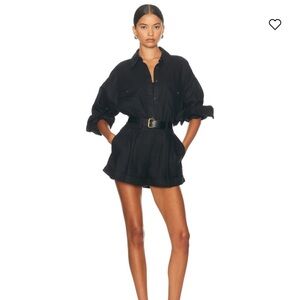 Helsa linen pleated shorts